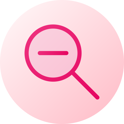 disminuir el zoom icono gratis