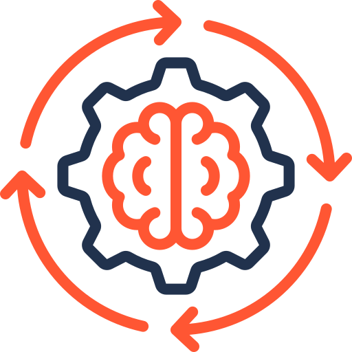 proceso cerebral icono gratis