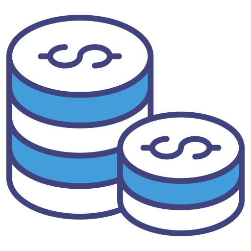 monedas icono gratis