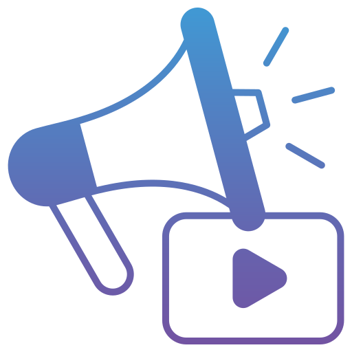 marketing vidéo Icône gratuit marketing vidéo Icône gratuit