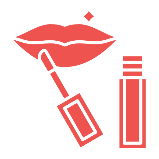 maquillaje de labios icono gratis