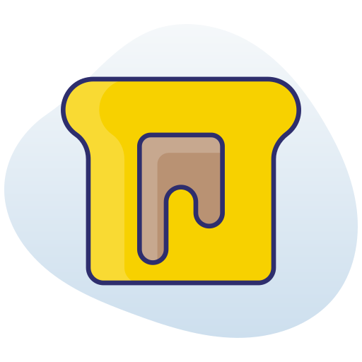 tostada icono gratis