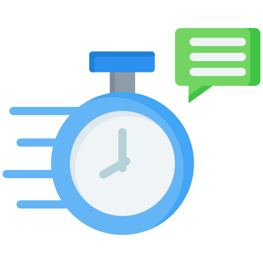 tiempo de respuesta icono gratis