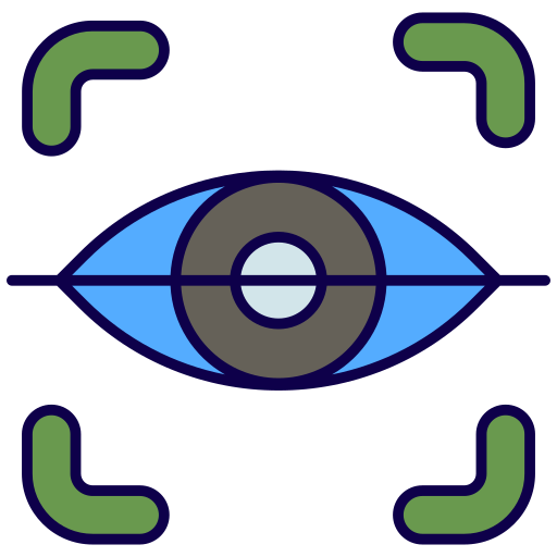 escáner ocular icono gratis