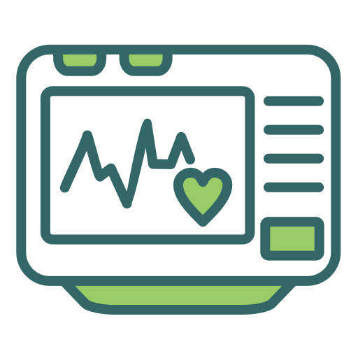 máquina de ecg icono gratis