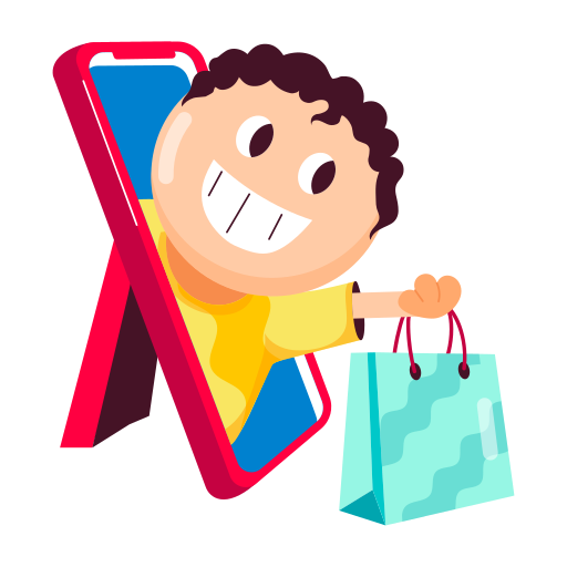 compras móviles icono gratis