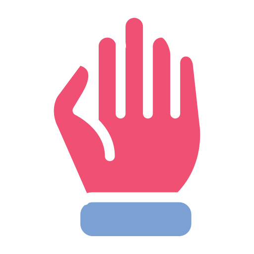 Raise hand free icon