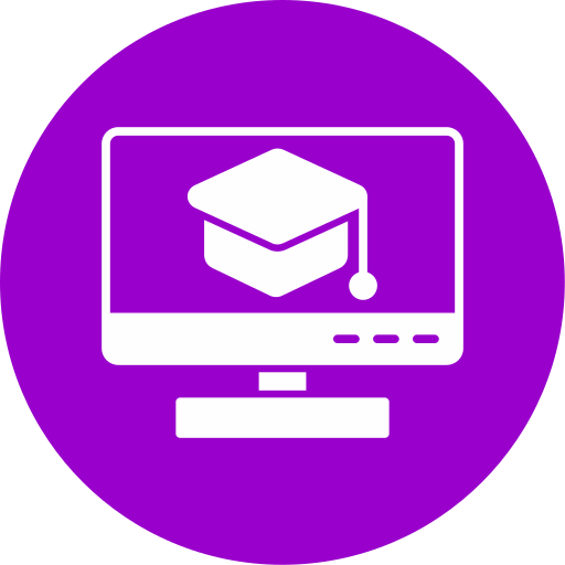 curso por internet icono gratis