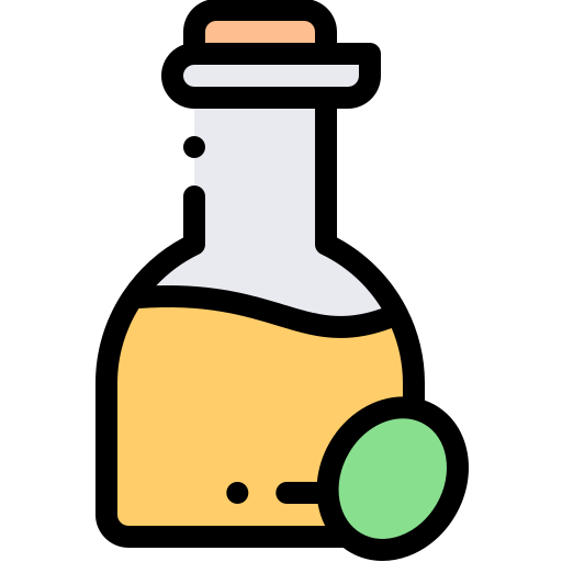 Olive oil Detailed Rounded Lineal color icon