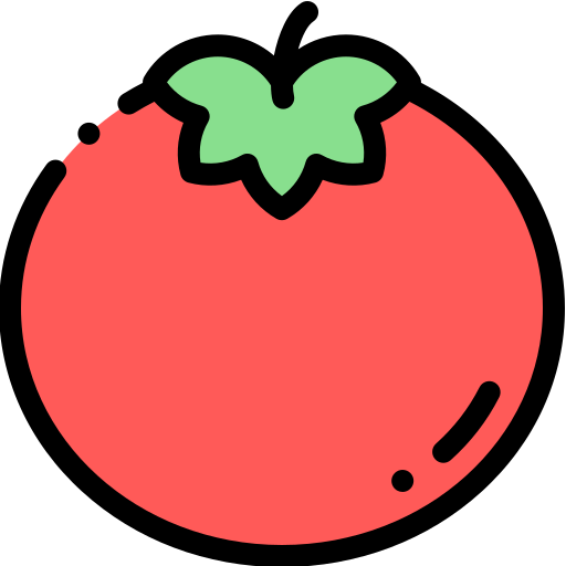 Tomato Detailed Rounded Lineal color icon