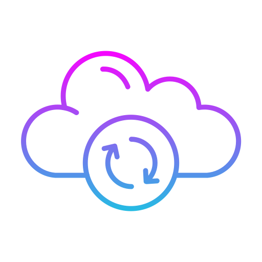 sincronización en la nube icono gratis