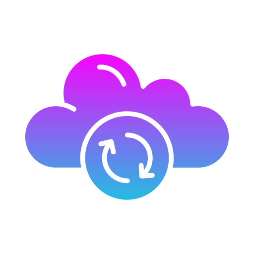 sincronización en la nube icono gratis