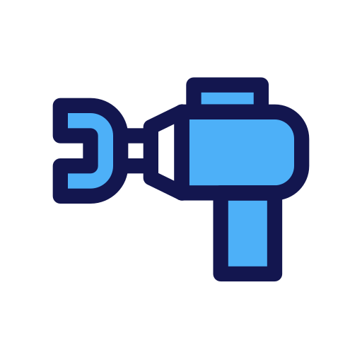 pistola de masaje icono gratis