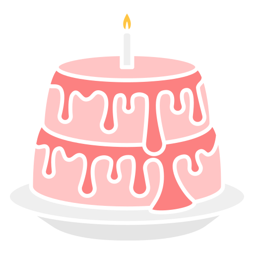 pastel de cumpleaños icono gratis