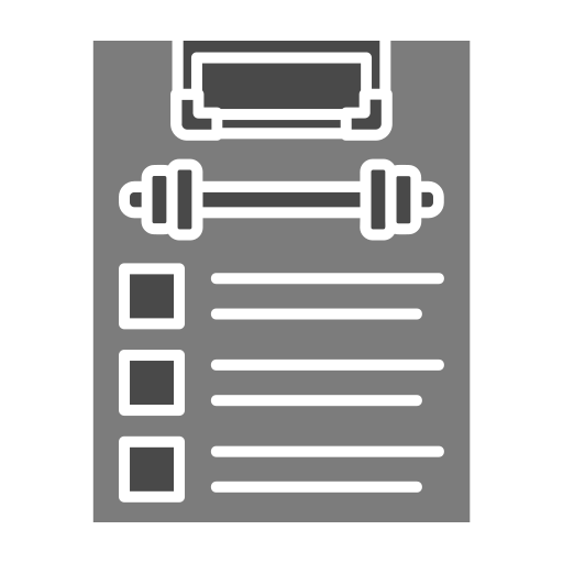 plan de acondicionamiento físico icono gratis