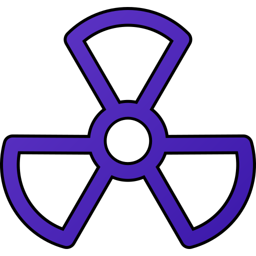 radioactivo icono gratis