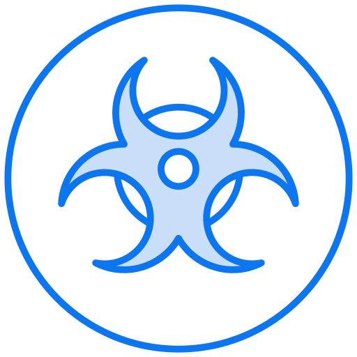 signe de danger biologique Icône gratuit