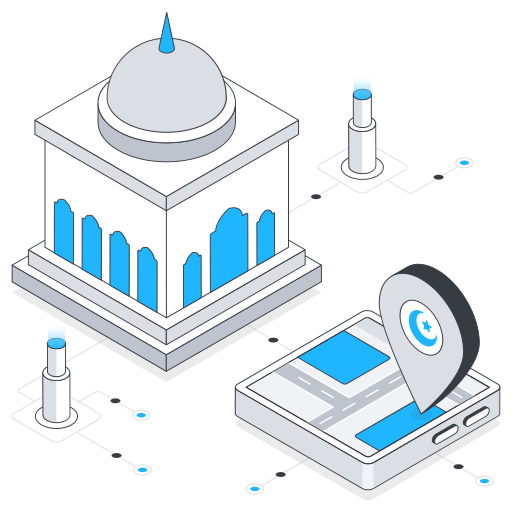 Mosque location free icon
