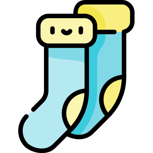 Socks Kawaii Lineal color icon