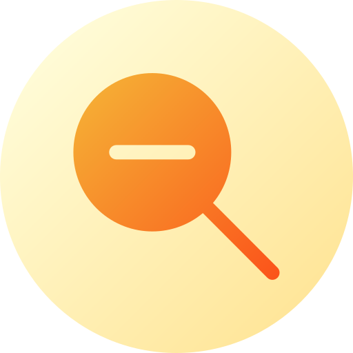 disminuir el zoom icono gratis