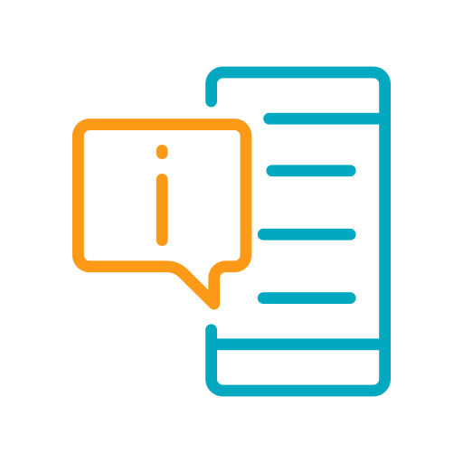 información del teléfono icono gratis