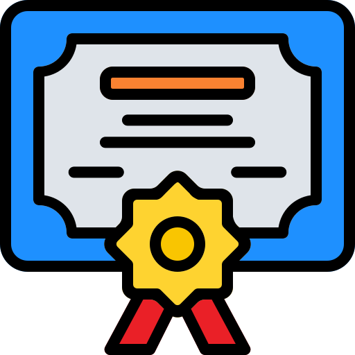 certificado icono gratis