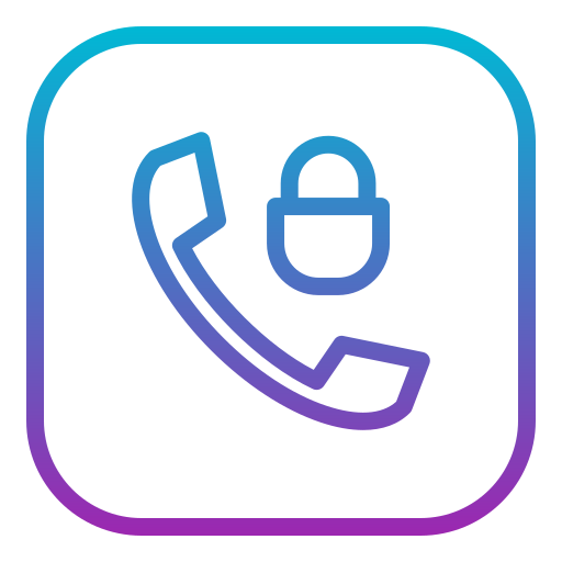 bloqueo de teléfono icono gratis