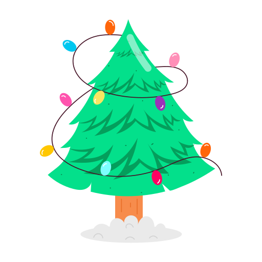 árbol de navidad icono gratis