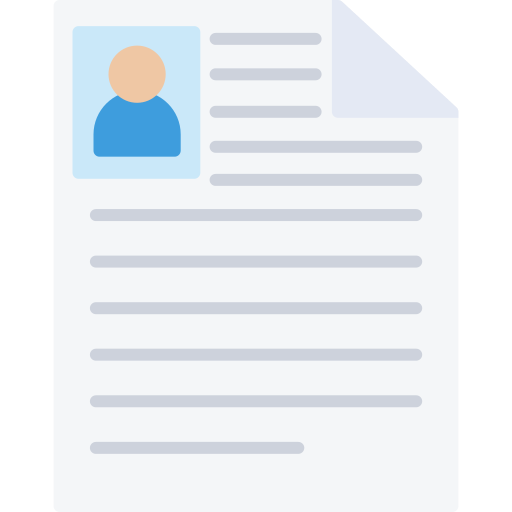 currículum vitae icono gratis