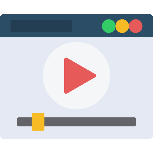 reproductor de video icono gratis