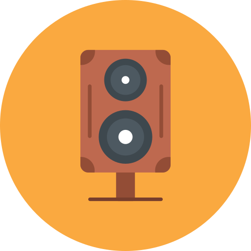 altavoces icono gratis