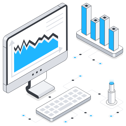 análisis de datos en línea icono gratis