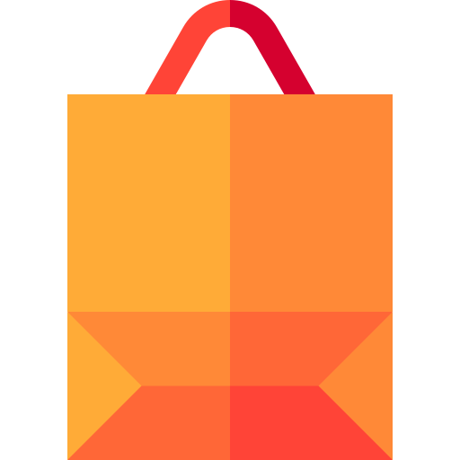 Shopping bag Basic Straight Flat icon