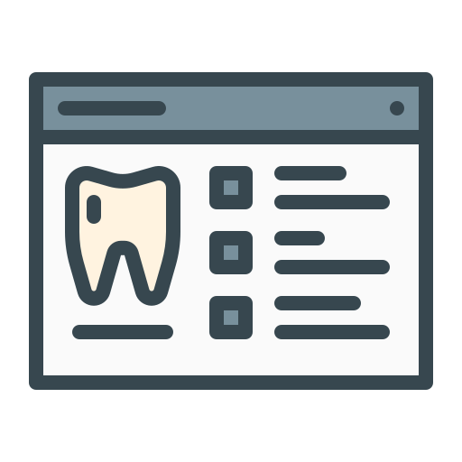 registro dental icono gratis