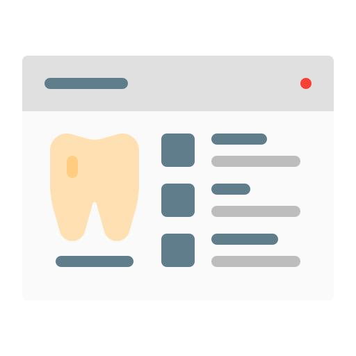 registro dental icono gratis