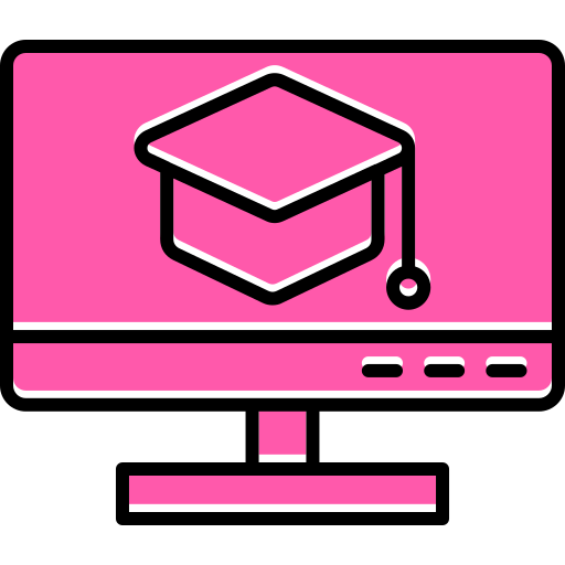 curso por internet icono gratis
