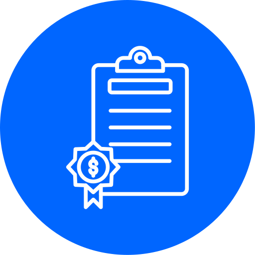 Certificate free icon