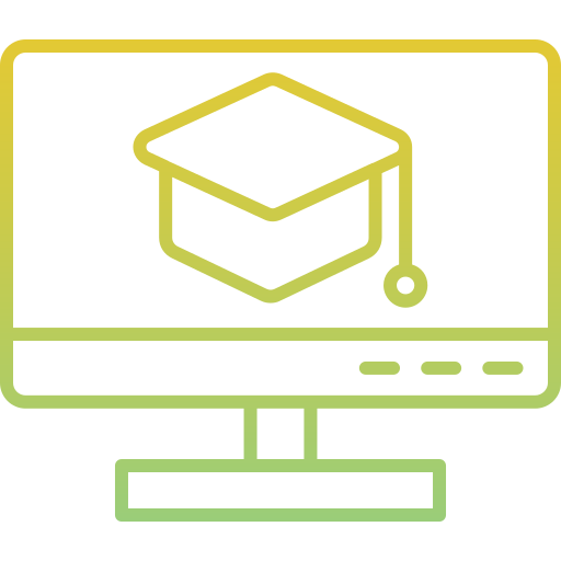 curso por internet icono gratis