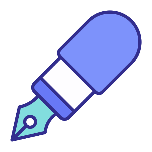 caligrafía icono gratis