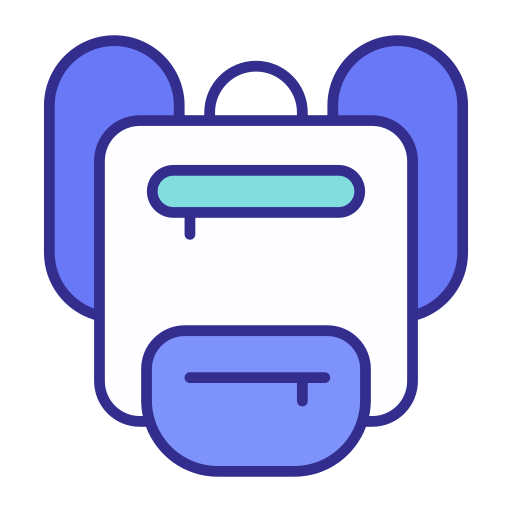 bolsa para la escuela icono gratis