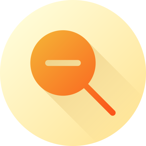 disminuir el zoom icono gratis