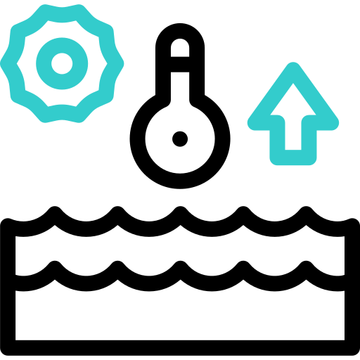 advertencia oceánica icono gratis