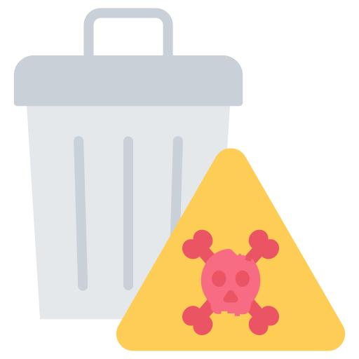 Hazardous waste free icon