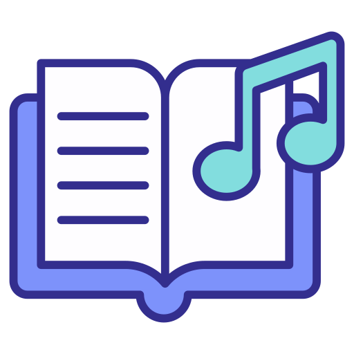 libro de música icono gratis