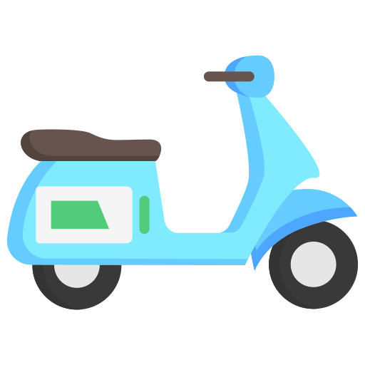 scooter electrico icono gratis