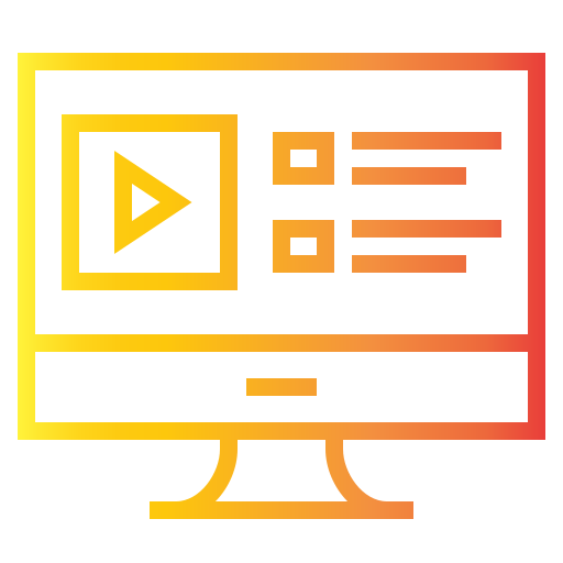 apprentissage vidéo Icône gratuit apprentissage vidéo Icône gratuit
