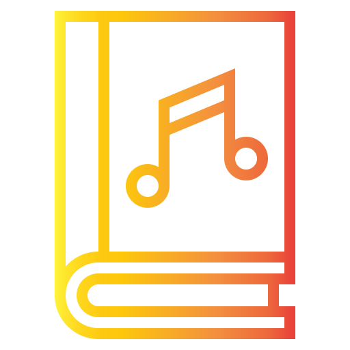 libro de música icono gratis