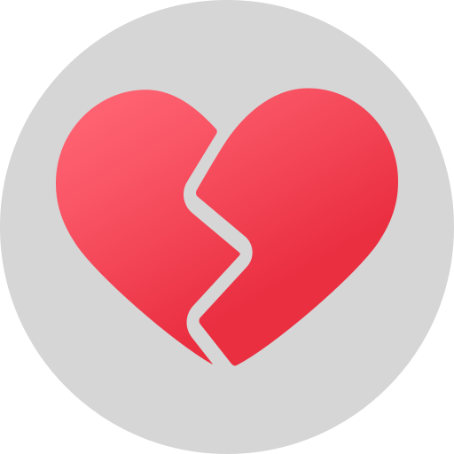 coeur brisé Icône gratuit coeur brisé Icône gratuit