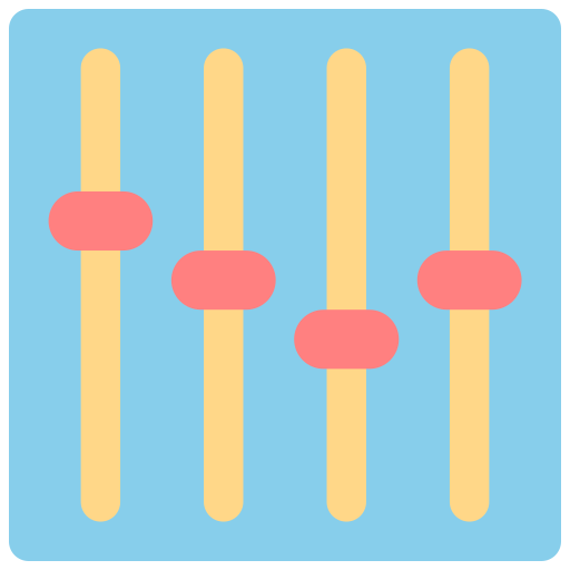 control deslizante icono gratis