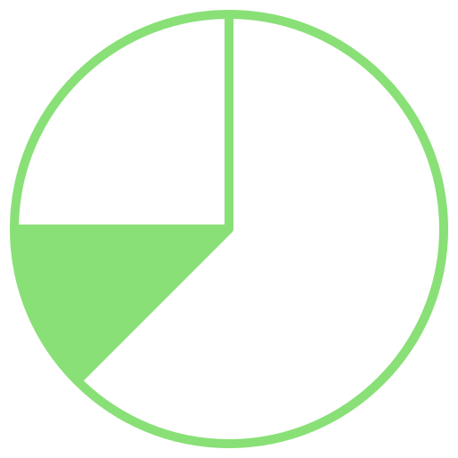 gráfico circular icono gratis